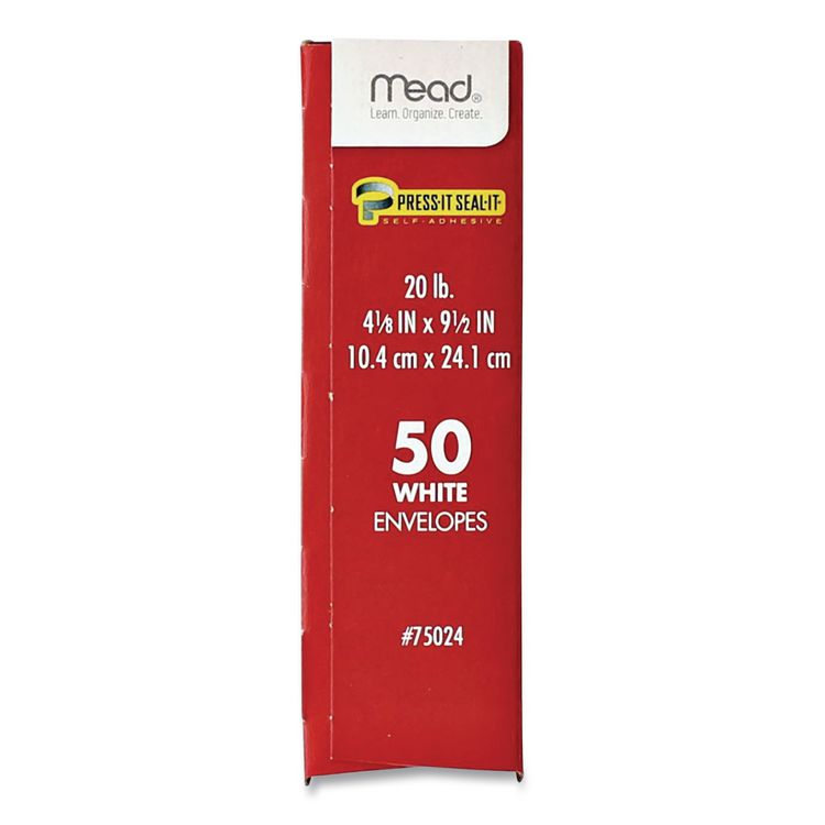 Press-it Seal-it Self-Adhesive Envelope, #10, Commercial Flap, Self-Adhesive Closure, 4.18 x 9.5, White, 50/Box