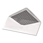 Security Tint Business Envelopes, #6 3/4, Monarch Flap, Gummed Closure, 3.63 x 6.5, White, 80/Box