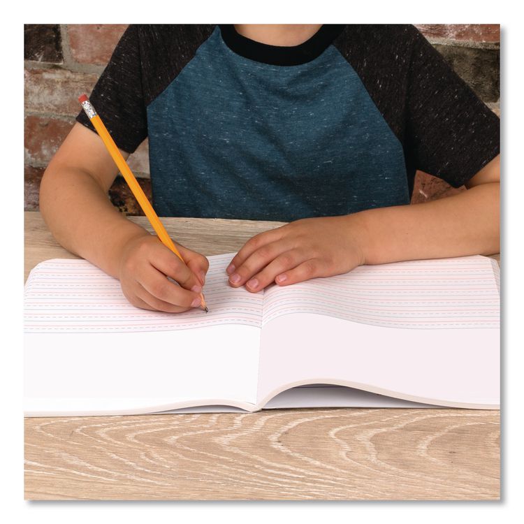 Primary Journal Half Page Ruled, Blue Marble Cover, Primary Rule, (100) 9.75 x 7.5 Sheets