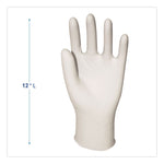 General-Purpose Latex Gloves, Powder-Free, X-Large, 4.4 mil Thick, 9.5" Long, Natural, 100/Box