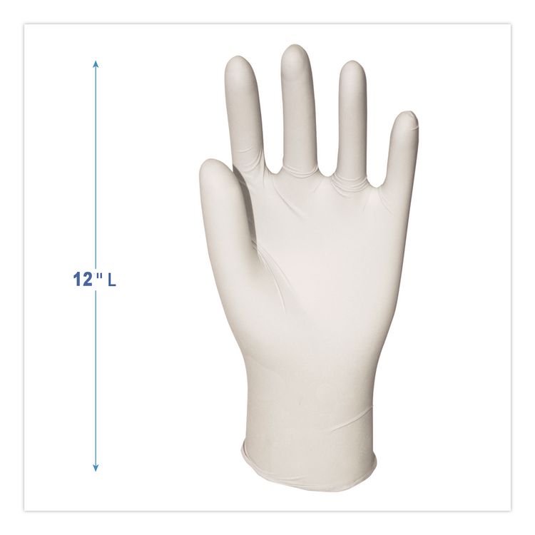 General-Purpose Latex Gloves, Powder-Free, X-Large, 4.4 mil Thick, 9.5" Long, Natural, 100/Box