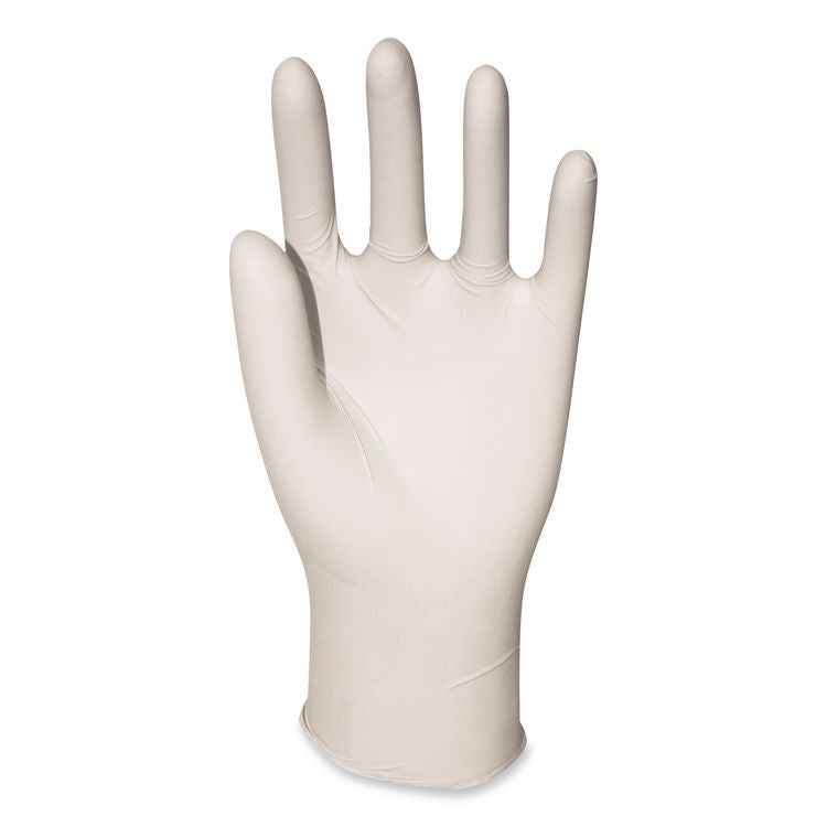General-Purpose Latex Gloves, Powder-Free, Medium, 4.4 mil Thick, 9.5" Long, Natural, 100/Box, 10 Boxes/Carton