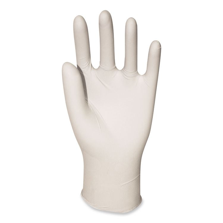 General-Purpose Latex Gloves, Powder-Free, Large, 4.4 mil Thick, 12" Long, Natural, 100/Box