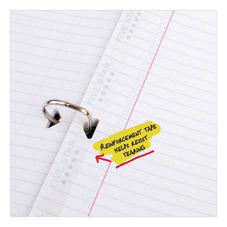 Reinforced Filler Paper Plus Study App, 3-Hole, 8.5 x 11, College Rule, 80/Pack