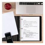 Reinforced Filler Paper Plus Study App, 3-Hole, 8.5 x 11, College Rule, 80/Pack