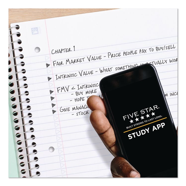 Recycled Notebook, 1-Subject, Medium/College Rule, Randomly Assorted Cover Color, (100) 11 x 8.5 Sheets