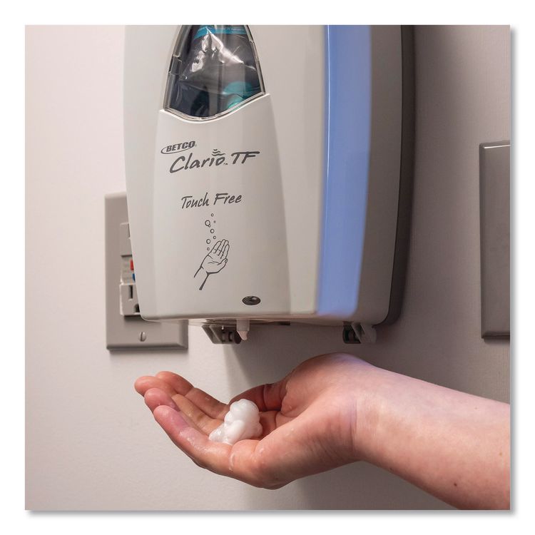 Clario Dispensing System Manual Foam Dispenser, 1,000 mL, 5.7 x 5 x 11.5, White, 6/Carton