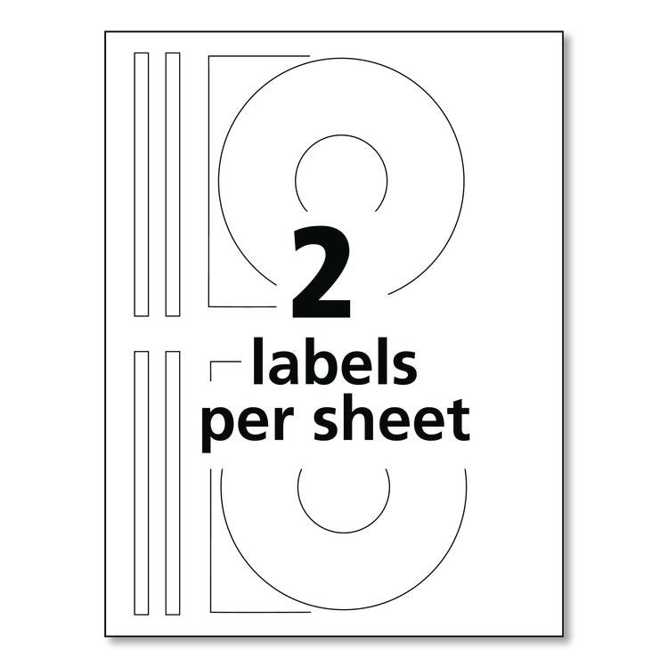DVD Film Labels, Matte White, 20/Pack
