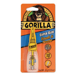 Super Glue With Brush And Nozzle Applicators, 0.35 Oz, Dries Clear