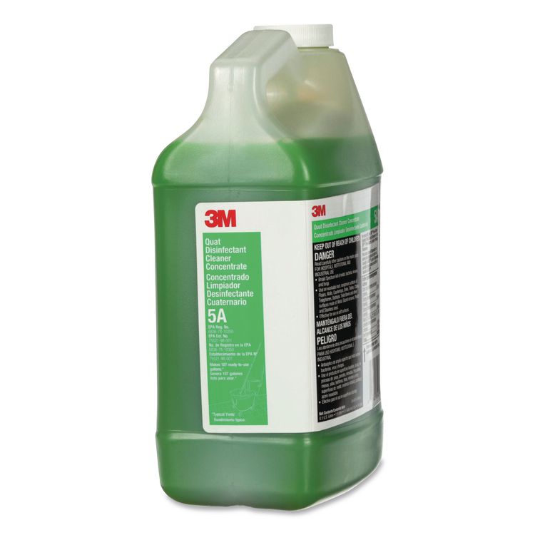 Quat Disinfectant Cleaner Concentrate, Pleasant Scent, 0.5 Gal Bottle, 4/carton