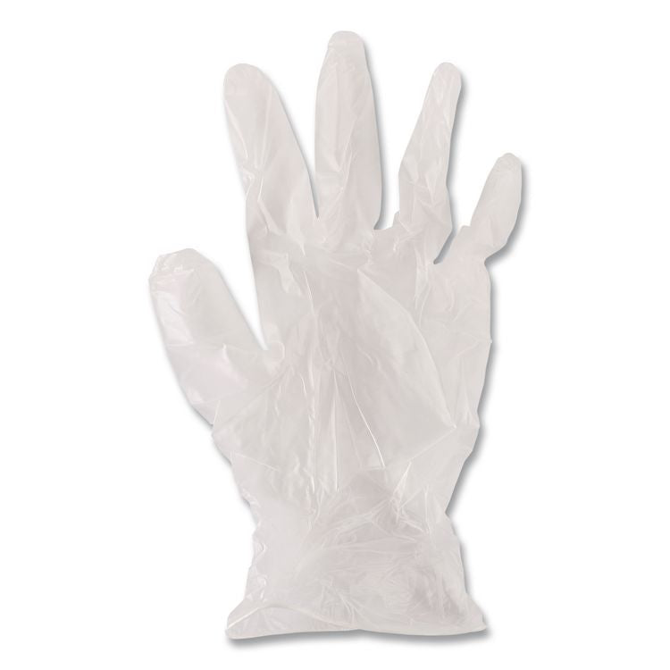 General Purpose Vinyl Gloves, Powder-Free, Large, 2.6 mil Thick, 13" Long, Clear, 100/Box