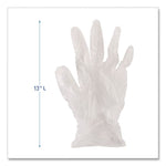 General Purpose Vinyl Gloves, Powder-Free, Medium, 2.6 mil Thick, 13" Long, Clear, 100/Box