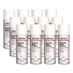 Professional Foaming Glass Cleaner Aerosol, 20 oz Aerosol Spray, 12/Carton