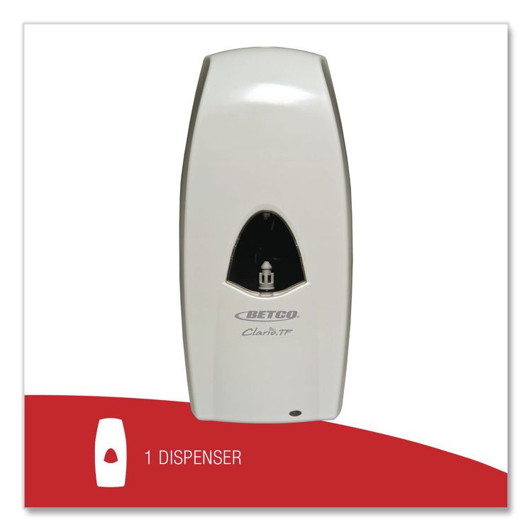 Clario Dispensing System Manual Foam Dispenser, 1,000 mL, 5.7 x 5 x 11.5, White, 6/Carton