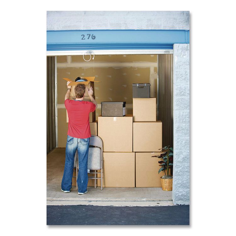 Tough Grip Moving Packaging Tape With Dispenser, 3" Core, 1.88" X 22.2 Yds, Clear, 6/pack