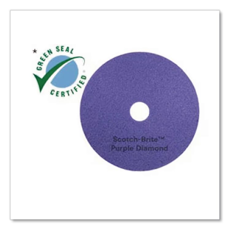 Clean And Shine Pad, 13" Diameter, Brown/yellow, 5/carton