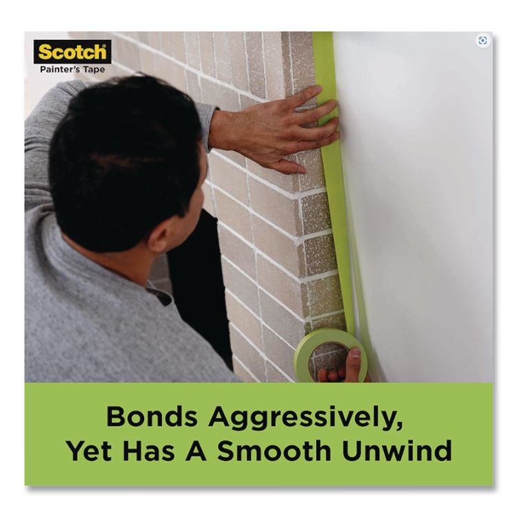 Green Masking Tape, 3" Core, 1.88 x 60 yds