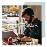 ONYX Rollerball Pen, Stick, Fine 0.7 mm, Blue Ink, Black/Blue Barrel, 72/Pack