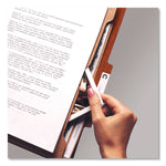 6-Section Pressboard Top Tab Pocket Classification Folders, 6 SafeSHIELD Fasteners, 2 Dividers, Letter Size, Red, 10/Box