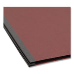 Pressboard Classification Folders, Four SafeSHIELD Fasteners, 2/5-Cut Tabs, 1 Divider, Legal Size, Red, 10/Box