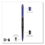 Air Porous Gel Pen, Stick, Medium 0.7 Mm, Blue Ink, Black/blue Barrel, 3/pack