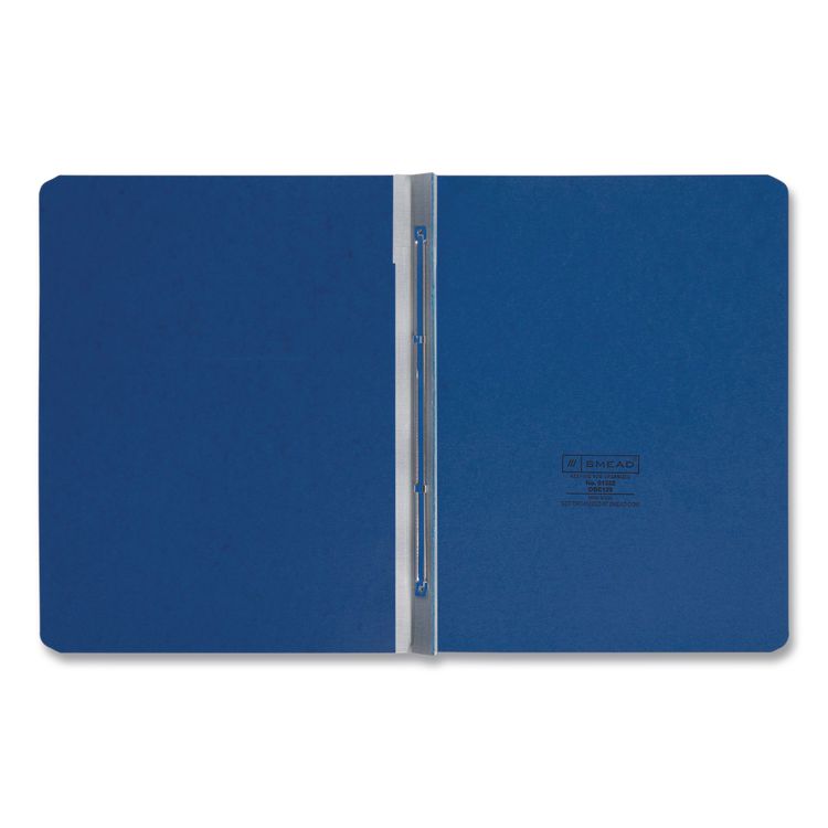 Prong Fastener Premium Pressboard Report Cover, Two-Piece Prong Fastener, 3" Capacity, 8.5 X 11, Dark Blue/dark Blue