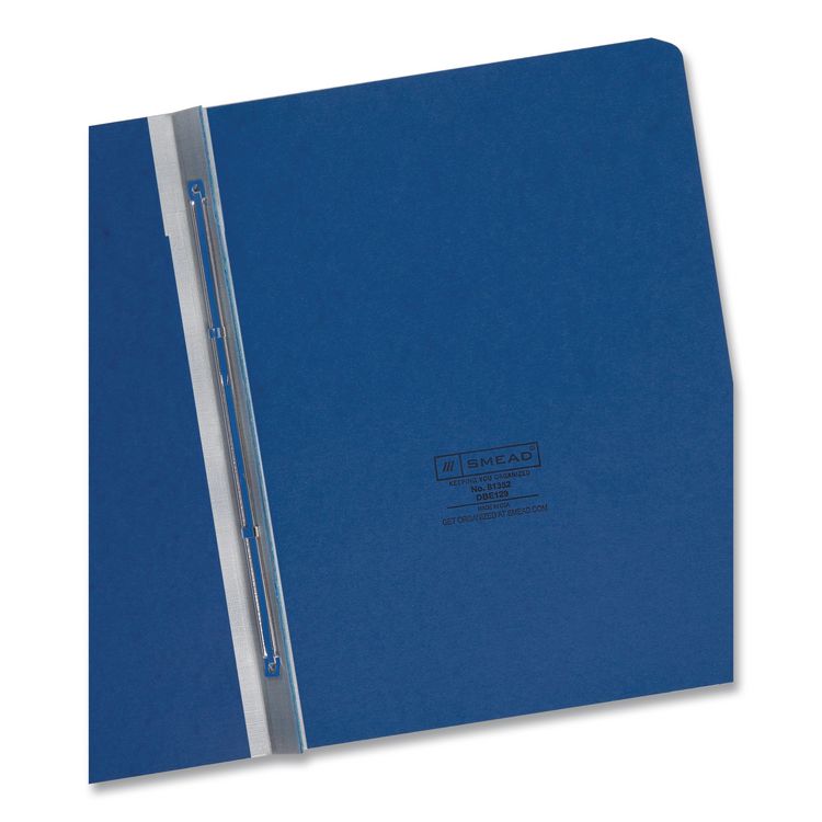 Prong Fastener Premium Pressboard Report Cover, Two-Piece Prong Fastener, 3" Capacity, 8.5 X 11, Dark Blue/dark Blue