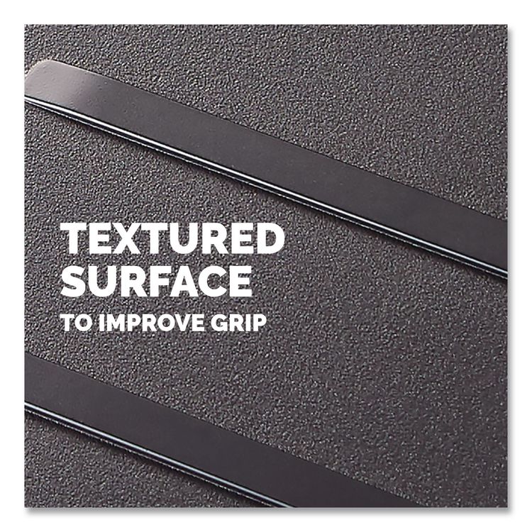 Adjustable Locking Footrest with Microban, 17.5w x 13.13d x 4.13 to 5.63h, Black/Silver