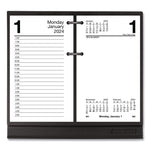 Desk Calendar Base for Loose-Leaf Refill, 3.5 x 6, Black