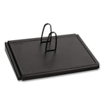 Desk Calendar Base for Loose-Leaf Refill, 3 x 3.75, Black