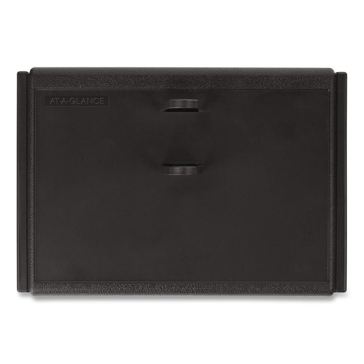 Desk Calendar Base for Loose-Leaf Refill, 3 x 3.75, Black