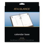 Desk Calendar Base for Loose-Leaf Refill, 4.5 x 8, Black