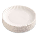 Paper Plates, 6" dia, White, 1,000/Carton