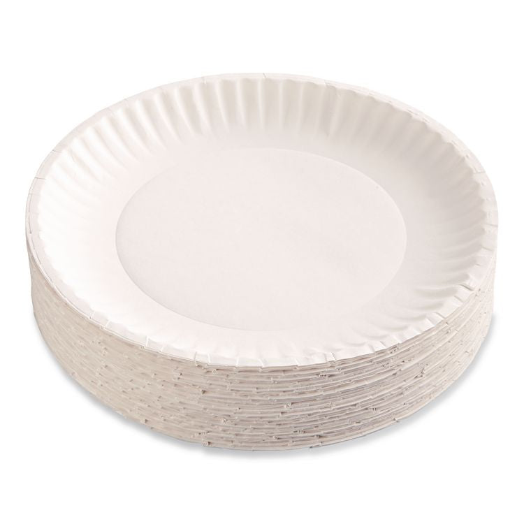 Paper Plates, 6" dia, White, 1,000/Carton