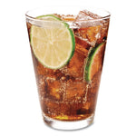 Comet Plastic Tumbler, Tall, 8 oz, Clear, 25/Pack, 20 Packs/Carton