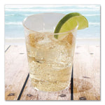 Comet Plastic Tumbler, Tall, 7 oz, Clear, 25/Pack, 20 Packs/Carton