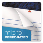 Perforated Writing Pads, Wide/legal Rule, 50 White 8.5 X 14 Sheets, Dozen