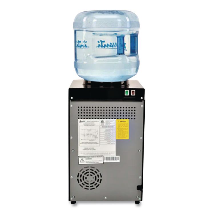 Counter Top Thermoelectric Hot and Cold Water Dispenser, 3 gal to 5 gal, 12 x 13 x 20, Black/Stainless Steel