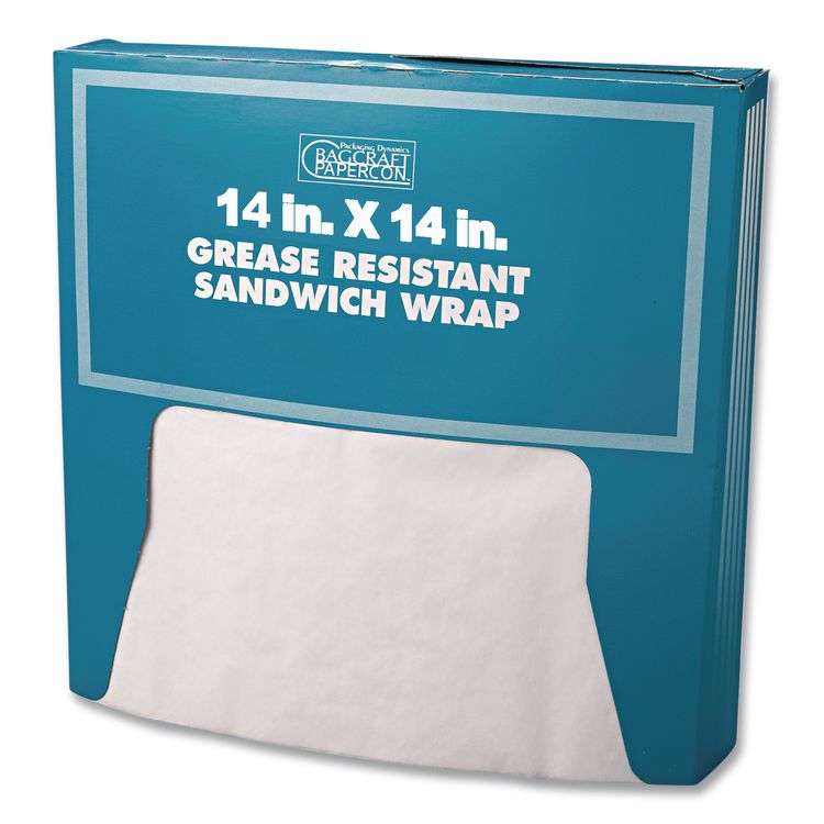 Grease-Resistant Paper Wraps And Liners, 14 X 14, White, 1,000/box, 4 Boxes/carton