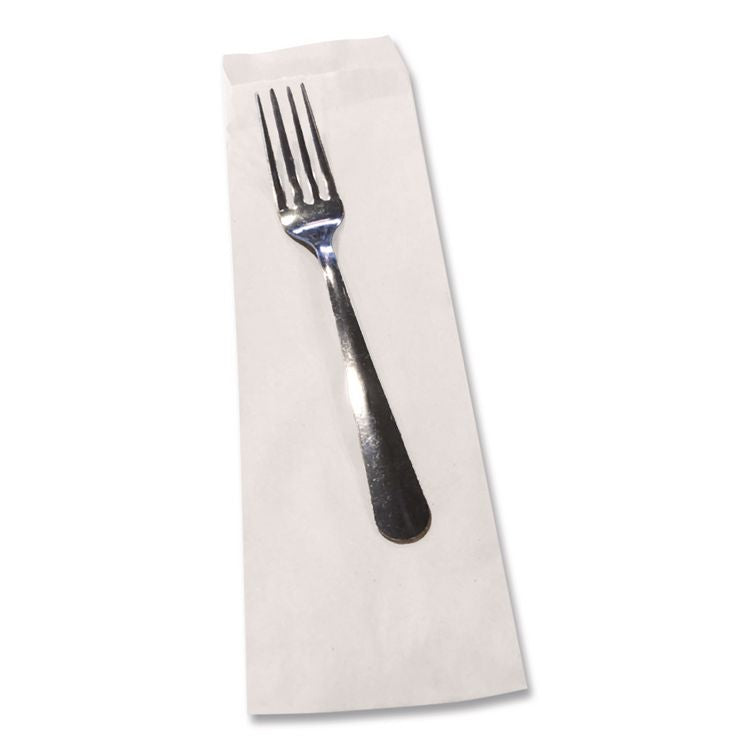 Silverware Bags, 2.25" x 10" x 10", Translucent White, 2,000/Carton