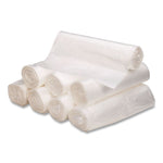 Can Liners, 10 gal, 8 mic, 24" x 24", Natural, 50 Bags/Roll, 20 Rolls/Carton