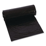 Linear Low-Density Can Liners, 60 gal, 0.9 mil, 38" x 58", Black, 10 Bags/Roll, 10 Rolls/Carton