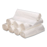 Linear Low-Density Can Liners, 56 gal, 0.9 mil, 43" x 47", Clear, 10 Bags/Roll, 10 Rolls/Carton