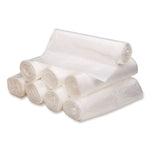 Waste Can Liners, 45 gal, 10 mic, 40" x 46", Natural, 25 Bags/Roll, 10 Rolls/Carton