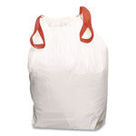 Drawstring Kitchen Bags, 13 gal, 24" x 27.38", White, 50/Box