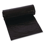 Linear Low-Density Can Liners, 33 gal, 0.63 mil, 33" x 39", Black, 25 Bags/Roll, 10 Rolls/Carton