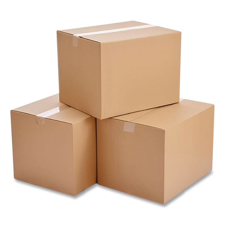 Cubed Fixed-Depth Corrugated Shipping Boxes, Regular Slotted Container (RSC), Small, 6" x 6" x 6", Brown Kraft, 25/Bundle
