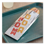 Foil Single-Serve Bags, Hot Dog Labeling, 3.5" x 1.5" x 8.5", Silver/Red/Orange, 1,000/Carton