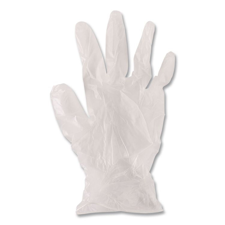 General Purpose Vinyl Gloves, Powder-Free, X-Large, 2.6 mil Thick, 9.5" Long, Clear, 100/Box, 10 Boxes/Carton
