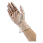General Purpose Vinyl Gloves, Powder-Free, X-Large, 2.6 mil Thick, 9.5" Long, Clear, 100/Box, 10 Boxes/Carton